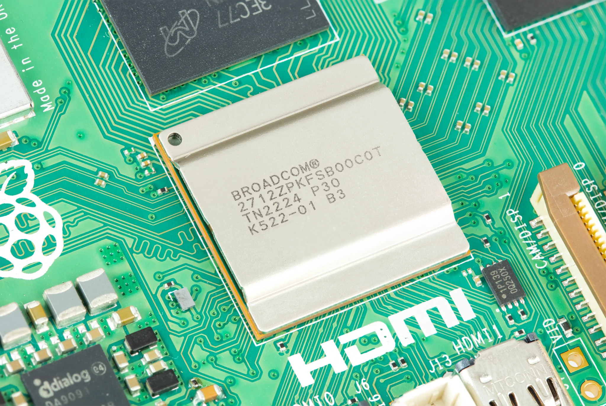New Broadcom BCM2712 chip that powers the Raspberry Pi 5