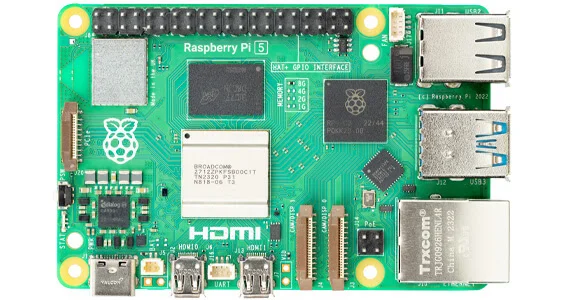 The new Raspberry Pi 5 Single Board Computer
